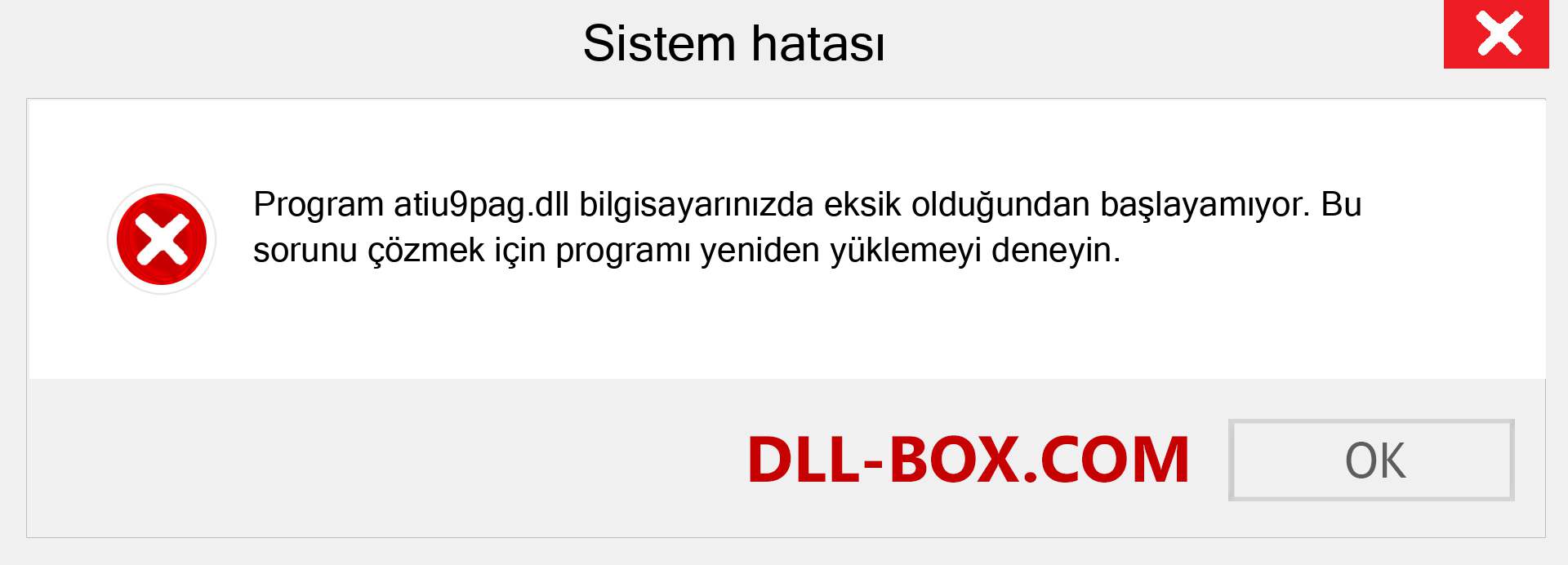 atiu9pag.dll dosyası eksik mi? Windows 7, 8, 10 için İndirin - Windows'ta atiu9pag dll Eksik Hatasını Düzeltin, fotoğraflar, resimler